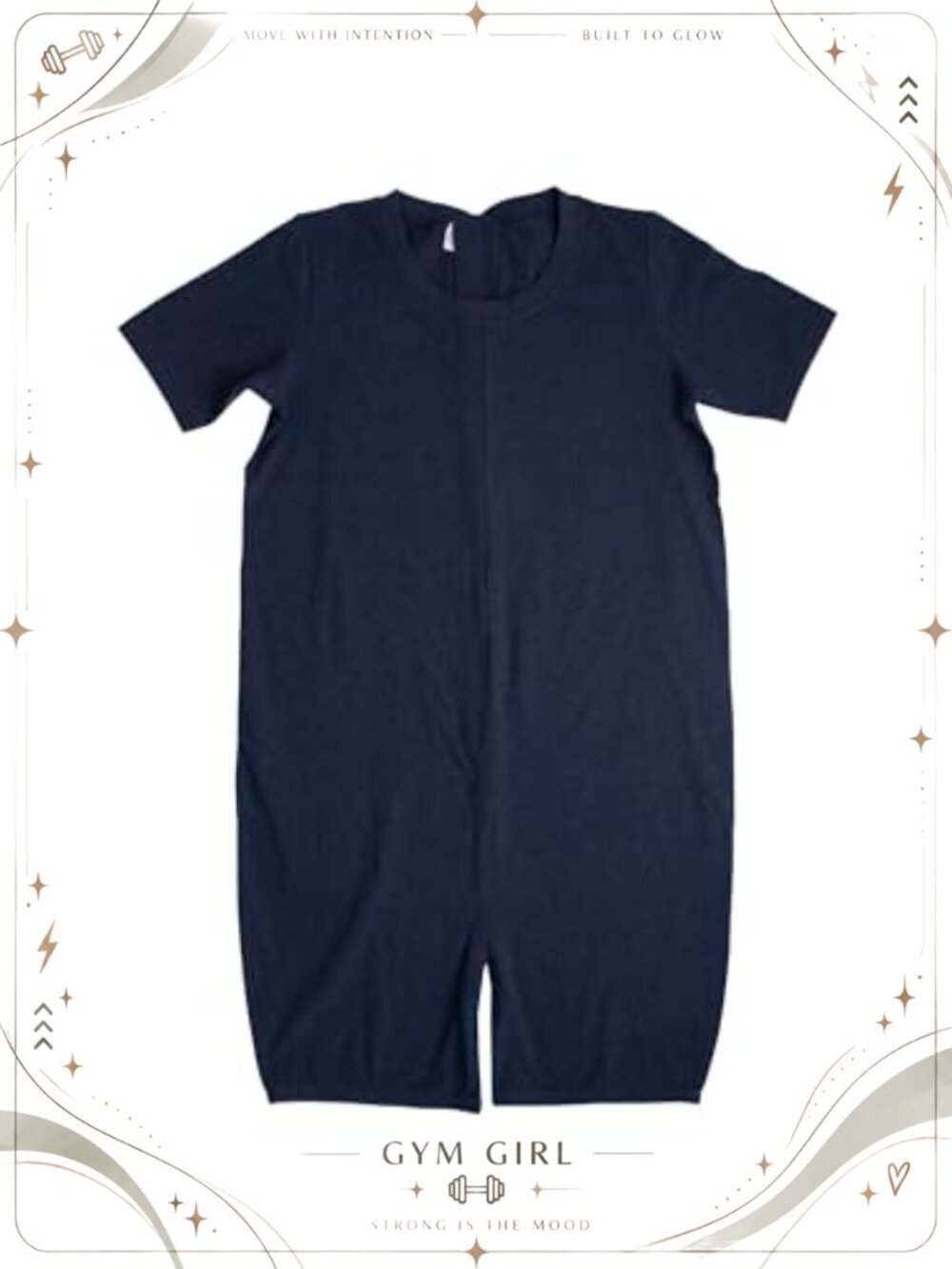 Adaptive Anti-Strip Back-Zip Romper Organic Cotton Short Sleeve